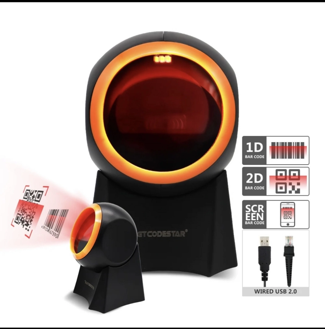 Wired 2D Desktop Barcode Scanner Model GT-8800G thumbnail 2