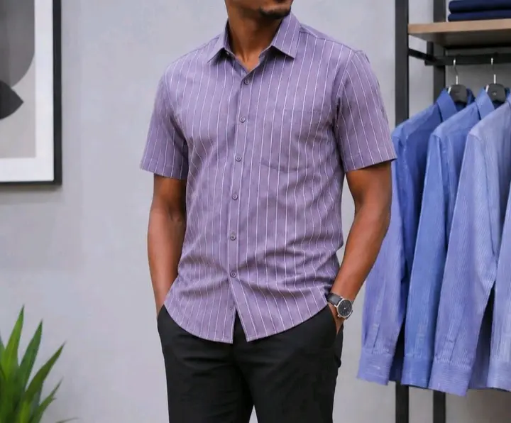 Striped Men's Short-Sleeve Shirts thumbnail 5