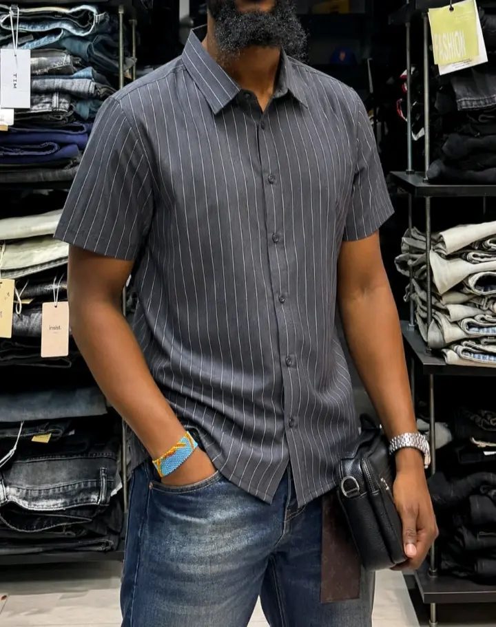 Striped Men's Short-Sleeve Shirts thumbnail 6