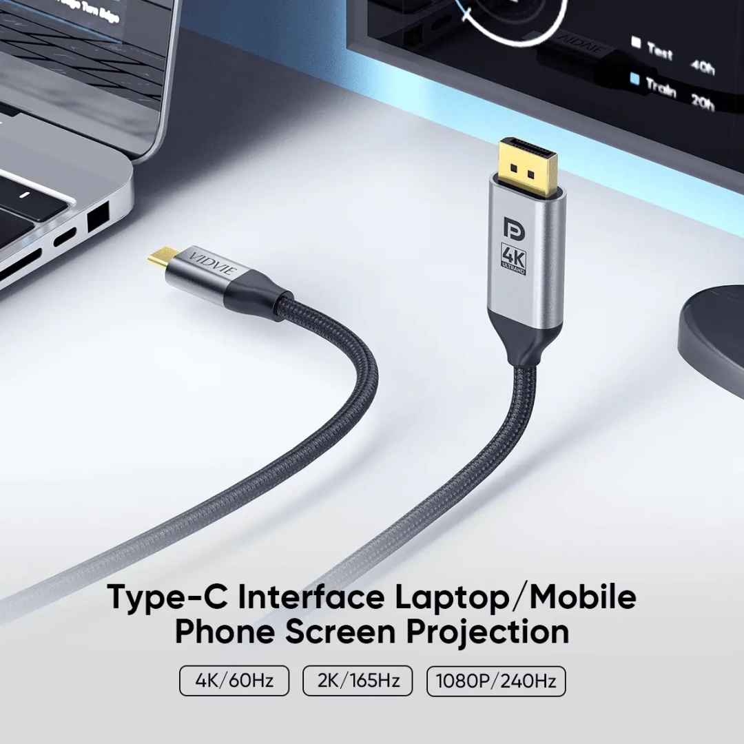Vidvie USB-C to DisplayPort Cable HD02-2 (2m) thumbnail 2
