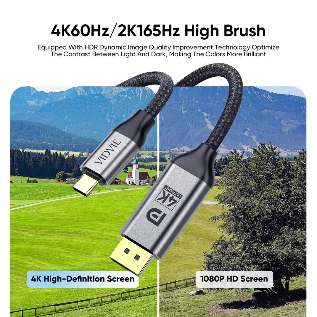 Vidvie USB-C to DisplayPort Cable HD02-2 (2m) thumbnail 4