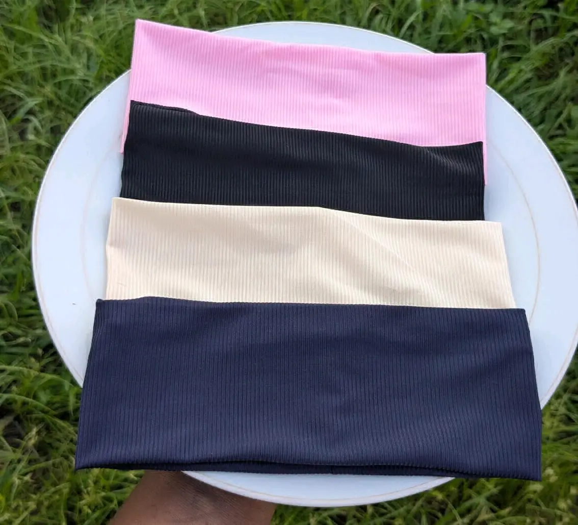 Get 4 Pretty Ribbed Head Wraps