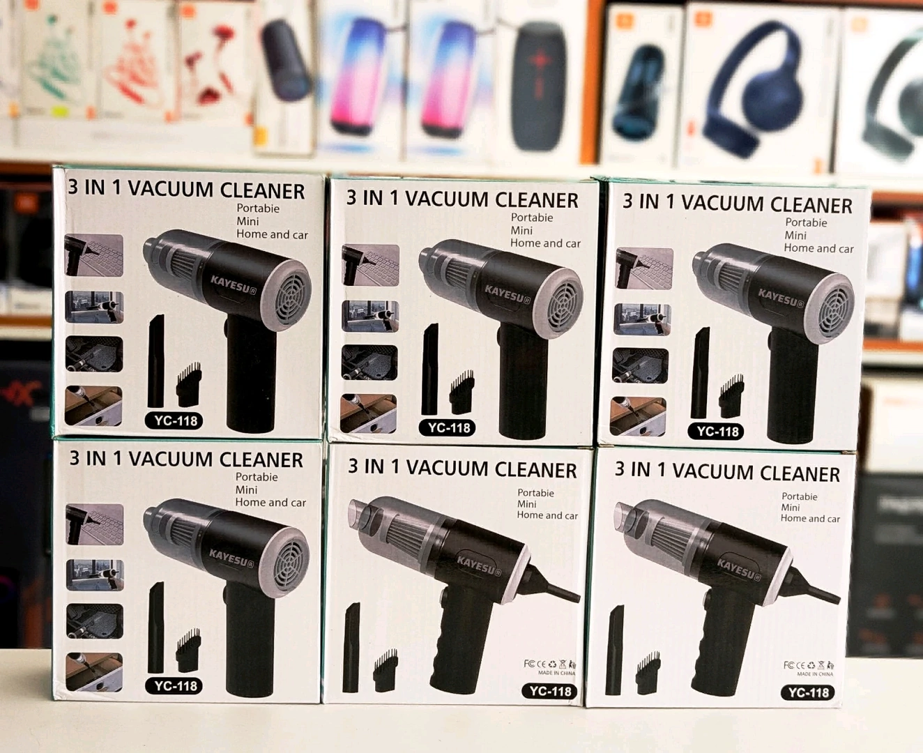 3-in-1 Portable Mini Vacuum Cleaner KAYESU YC-118