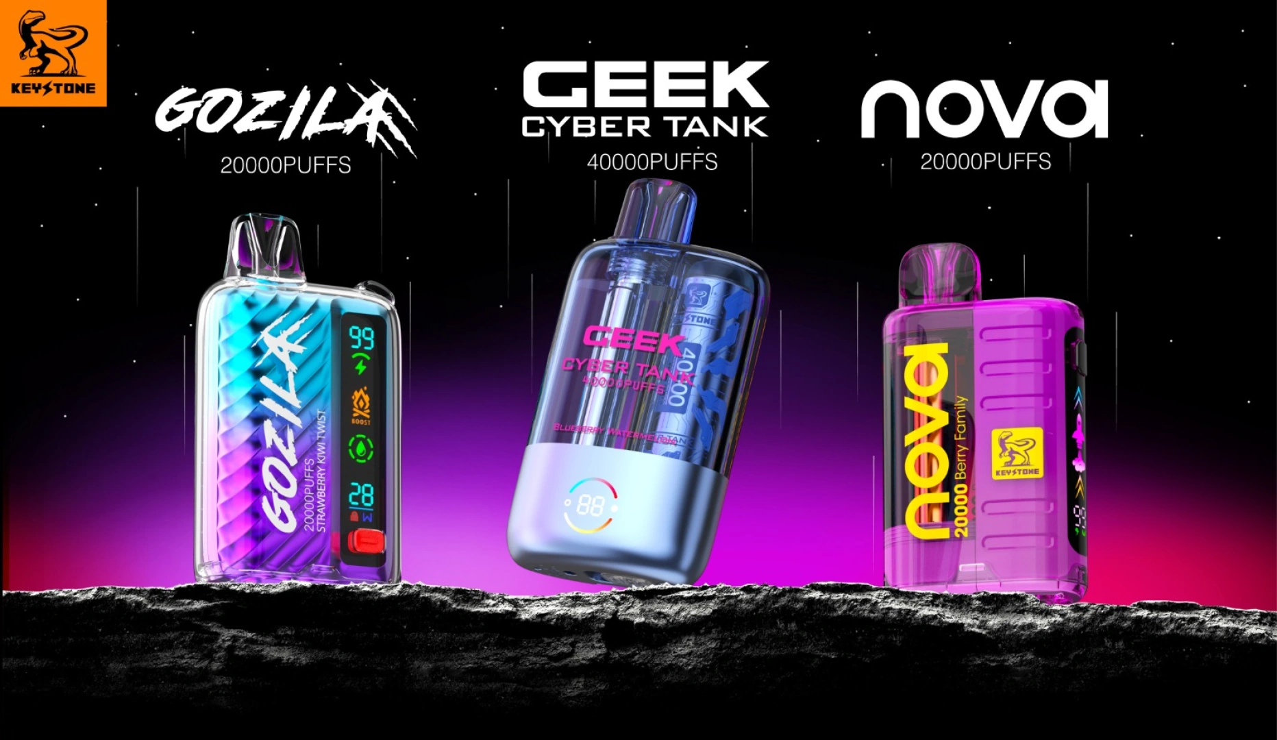 Disposable Vape Devices (GOZILA, GEEK, NOVA) Bulk Offer