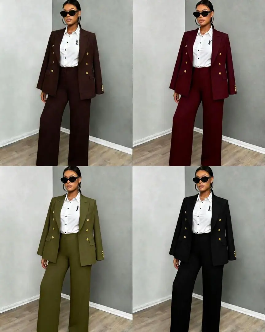 Women's 3-Piece Pant Suit Set thumbnail 2