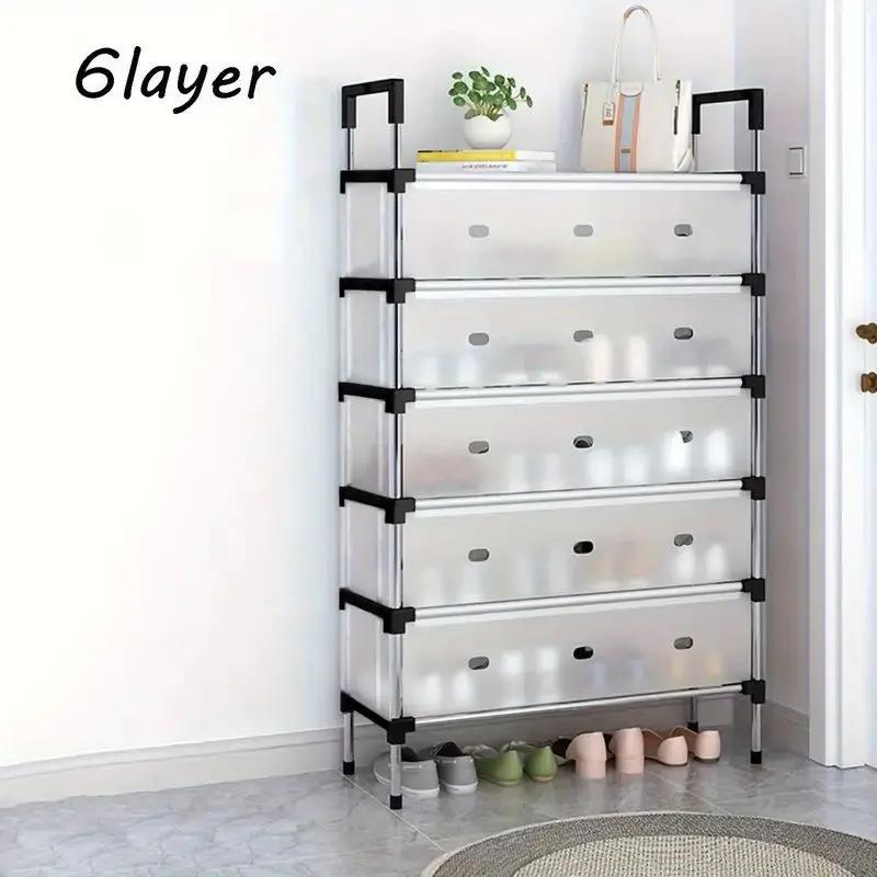 6 Layers Shoe Rack with Dust-proof Cover