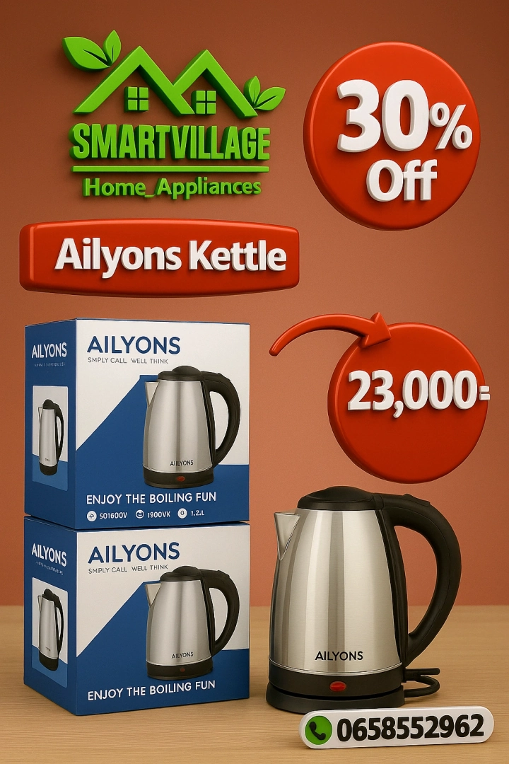 Jagi la Maji Ailyons Electric Kettle 30% OFF