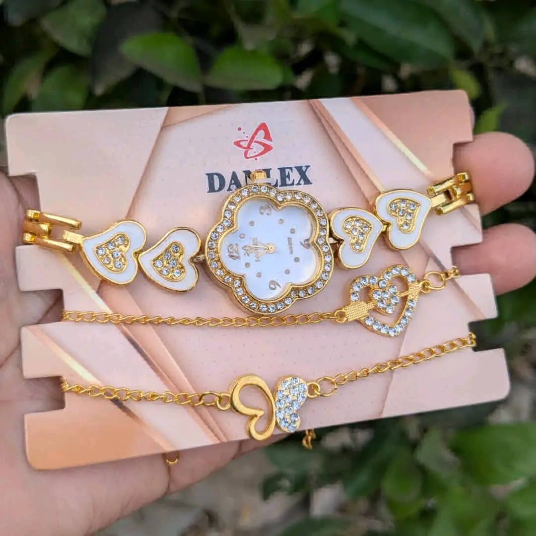 Luxury Danlex Women's Watch & Bracelet Set