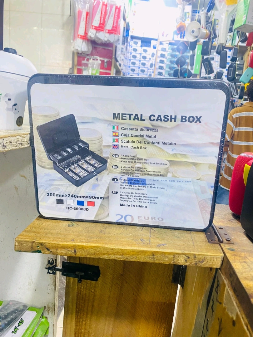 Metal Cash Box HC-66008D (Durable Steel) thumbnail 2