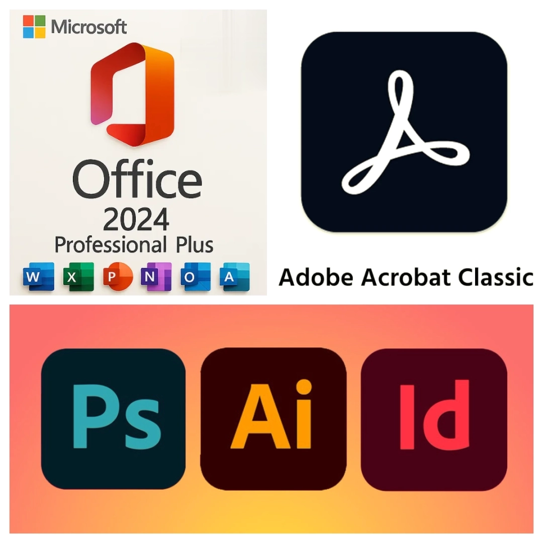 Microsoft Office 2024 & Adobe Design Software Installation Service