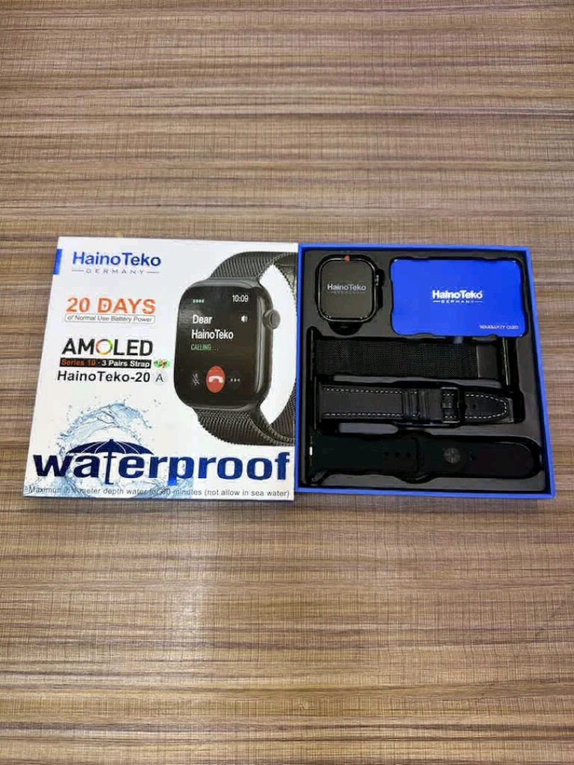 Haino Teko-20 A Smartwatch Package (AMOLED, 3 Straps)