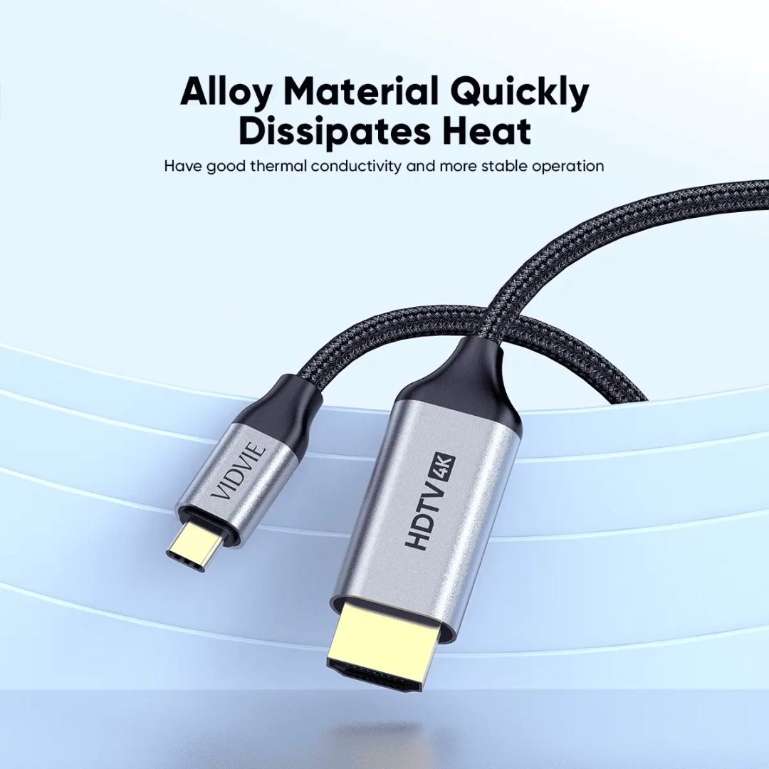 Vidvie Type-C to HDMI 4K High-Definition Cable (2m) thumbnail 2