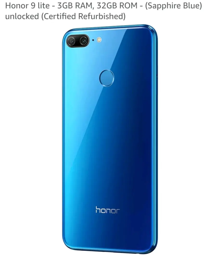 Used Blue Honor Smartphone
