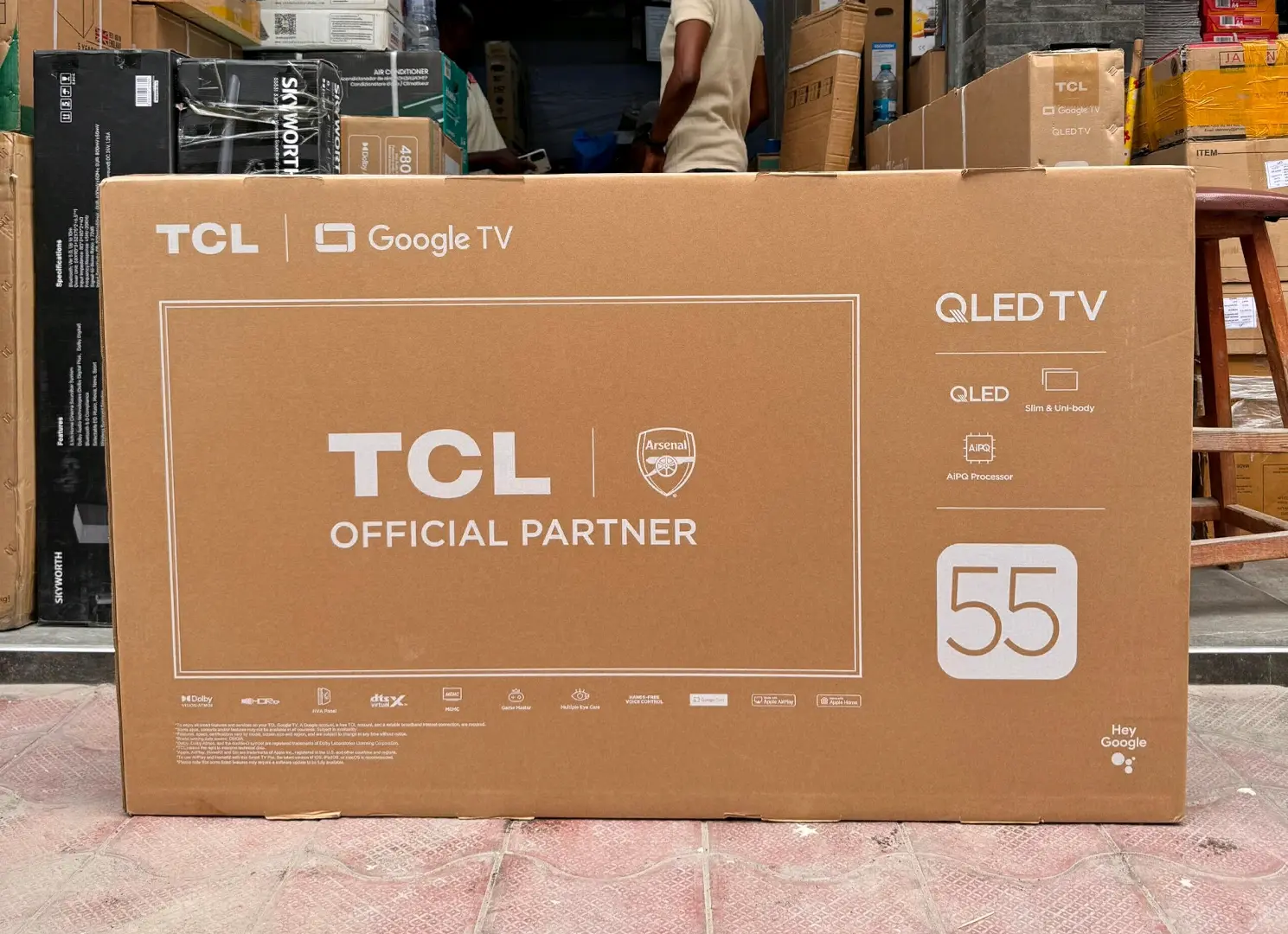 TCL QLED 55” 4K Google TV