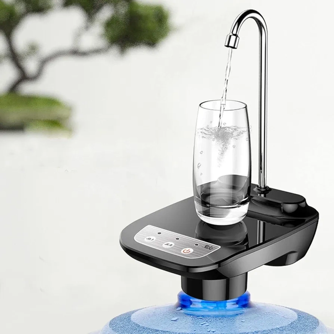 Black Desktop Electric Water Bottle Dispenser
