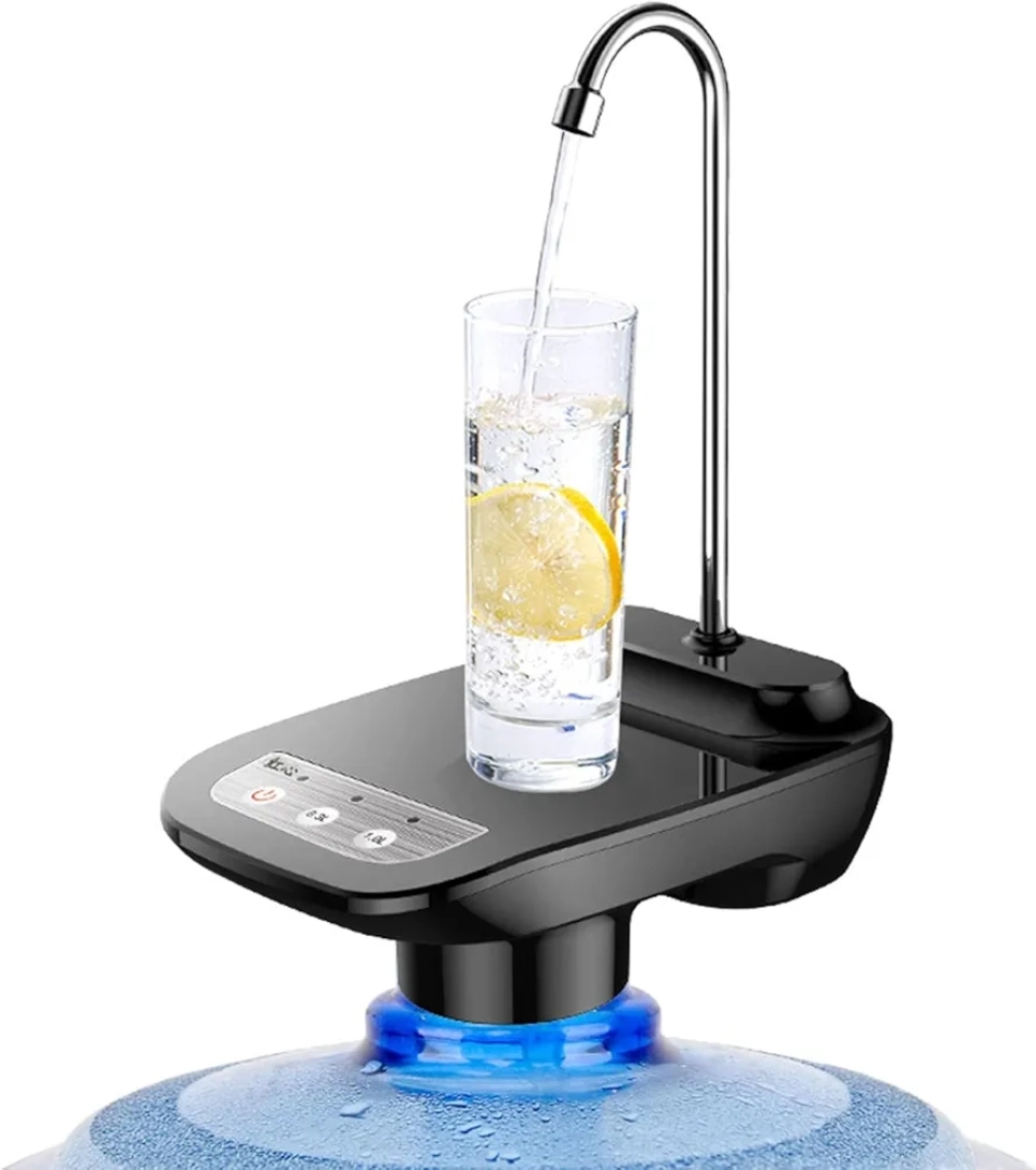 Black Desktop Electric Water Bottle Dispenser thumbnail 2