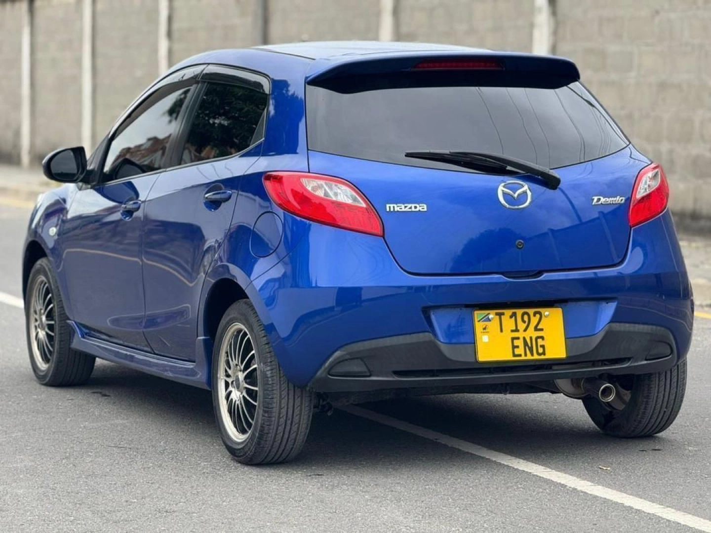 Blue Mazda Demio Hatchback with Sports Rims thumbnail 3