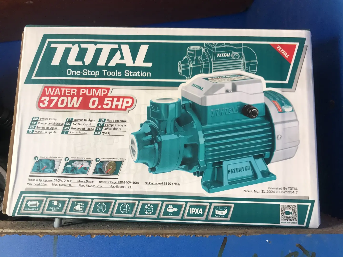 Total Water Pump 0.5HP (370W)
