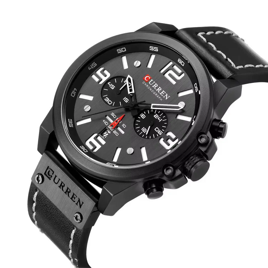 New Curren Watches with Leather Straps thumbnail 2