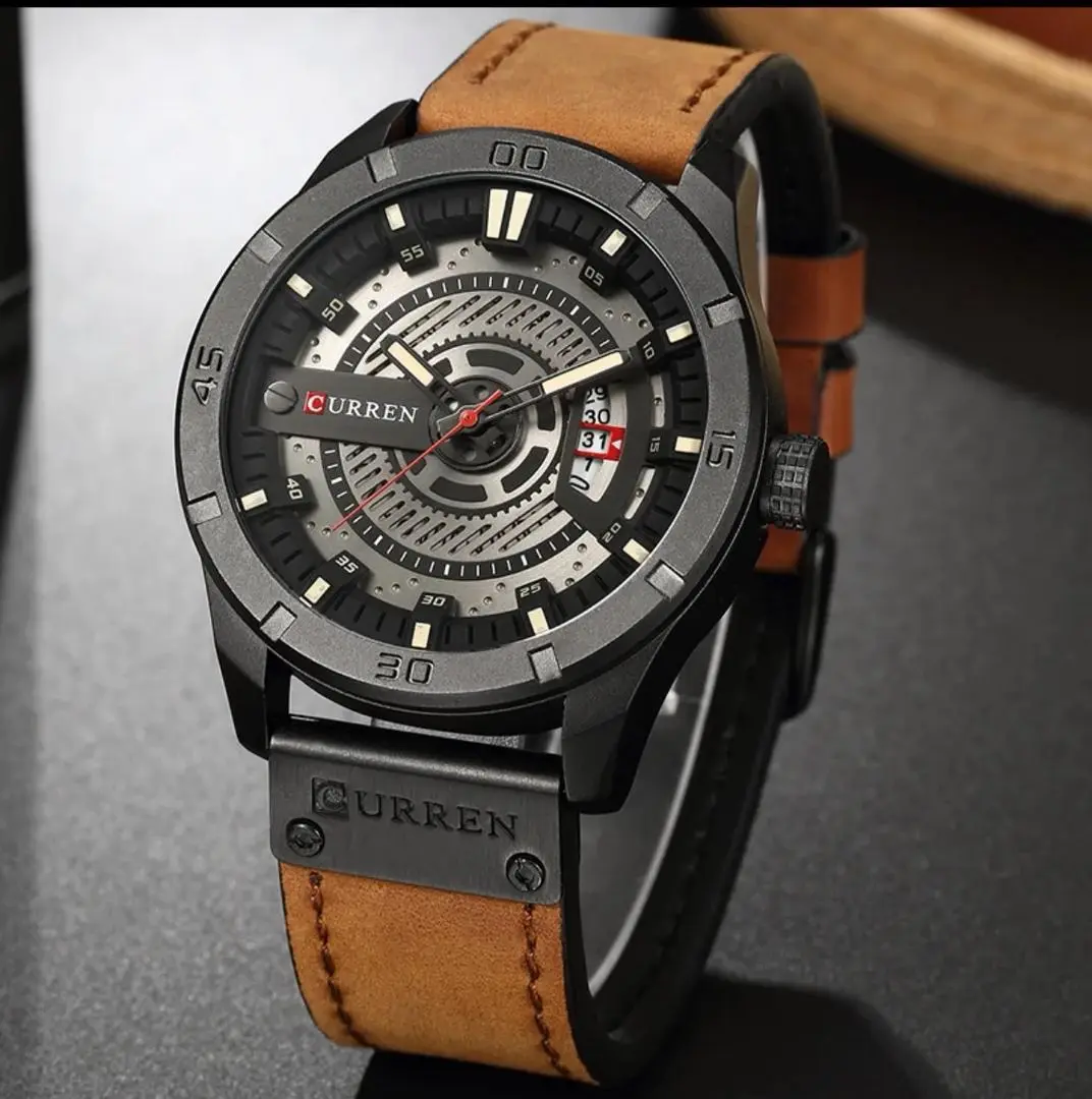 New Curren Watches with Leather Straps thumbnail 4