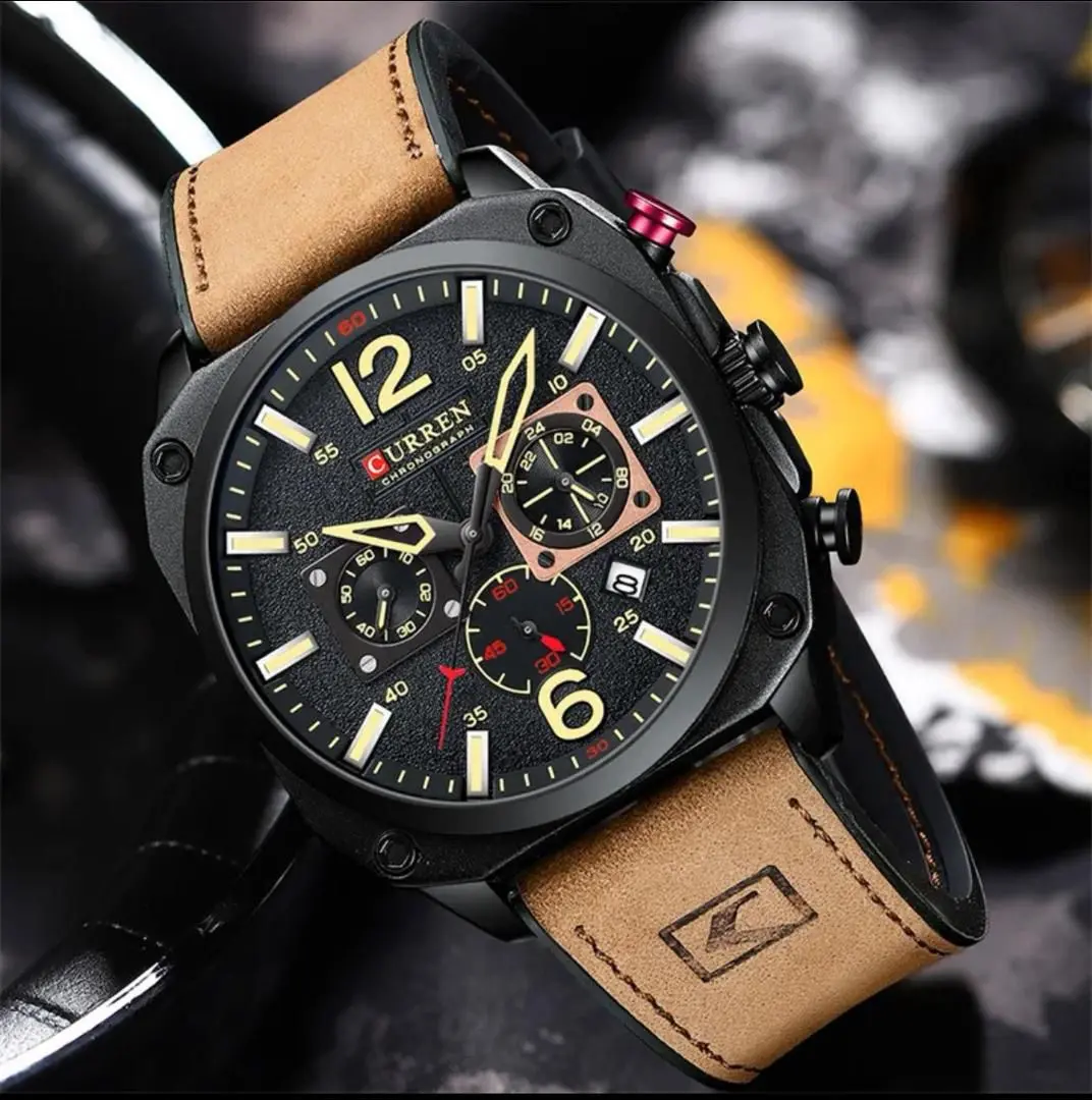 New Curren Watches with Leather Straps thumbnail 8