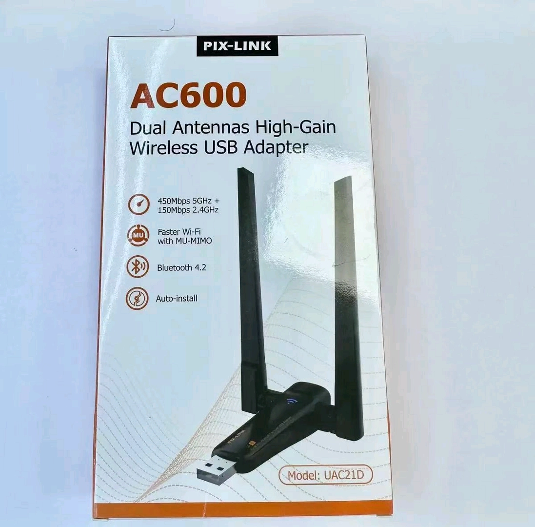 PIX-LINK AC600 Dual Antennas Wireless USB Adapter