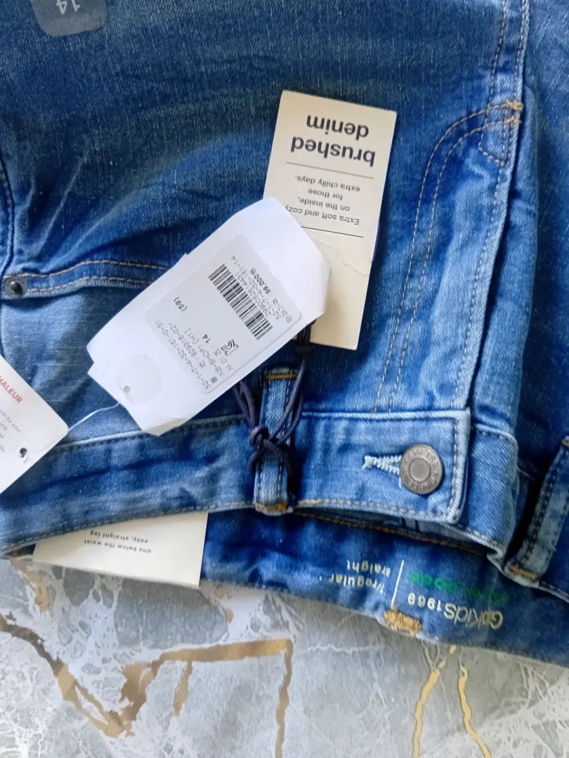 Kids' Blue Denim Jeans - Korean Brand thumbnail 2