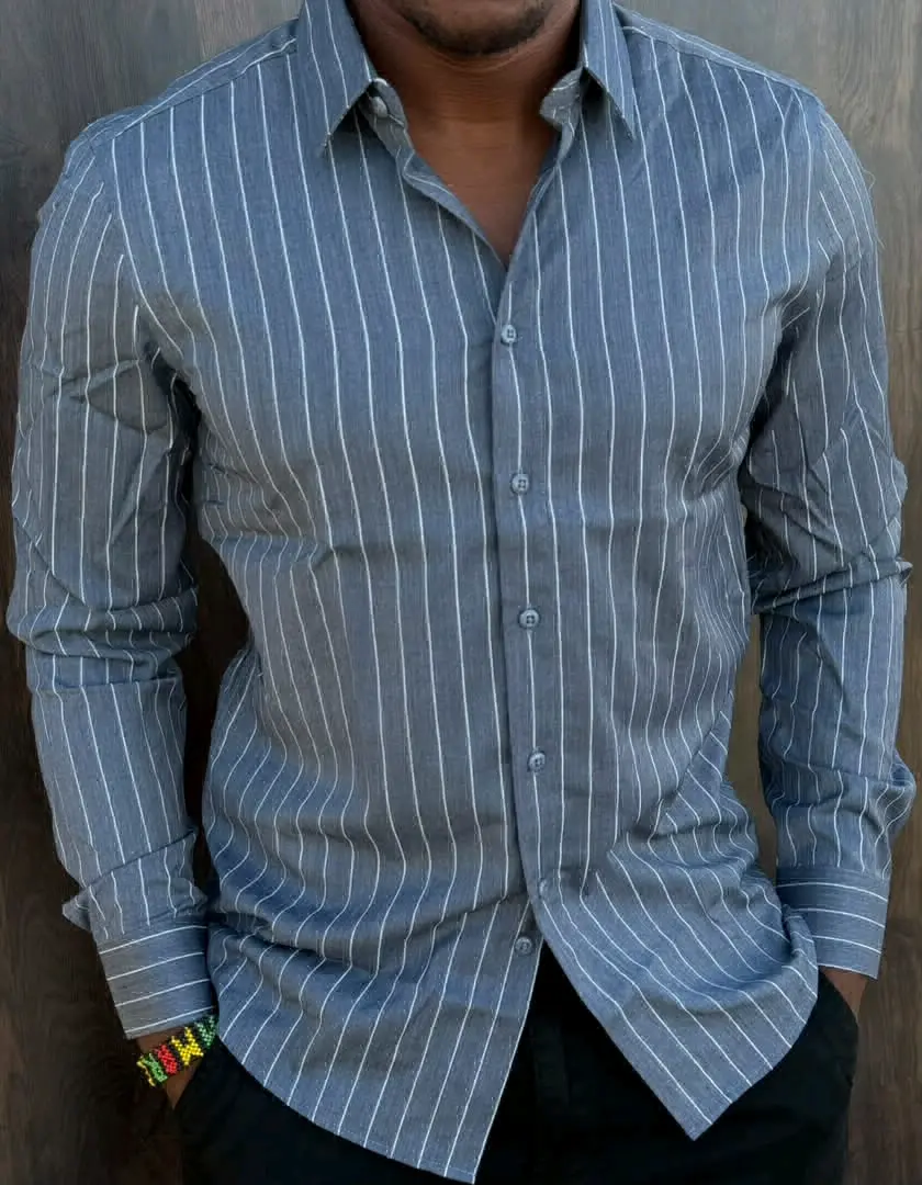 Striped Long-sleeve Casual Shirt thumbnail 3