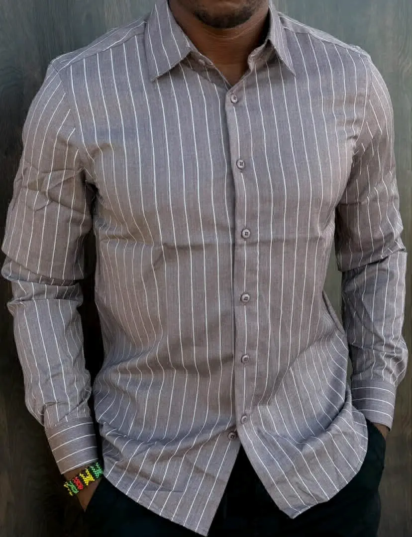 Striped Long-sleeve Casual Shirt thumbnail 4