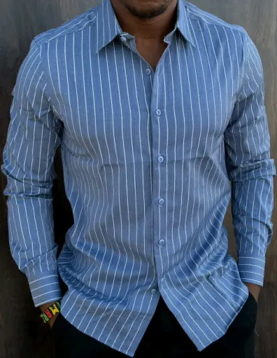 Striped Long-sleeve Casual Shirt