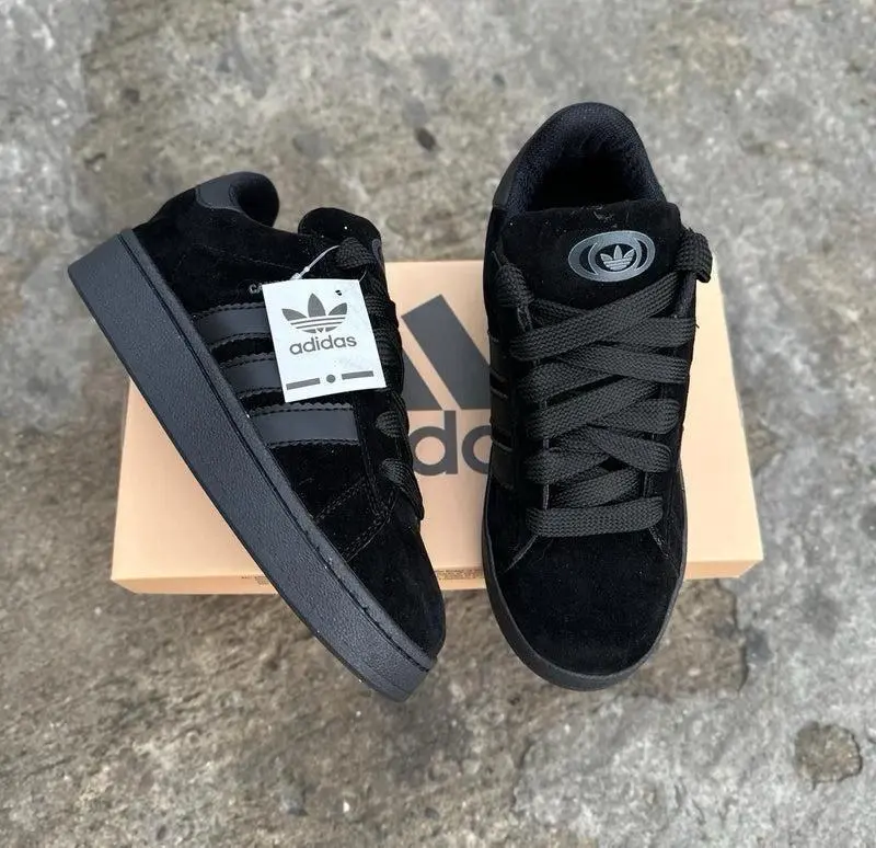 Adidas Campus Sneakers Nyeusi thumbnail 2