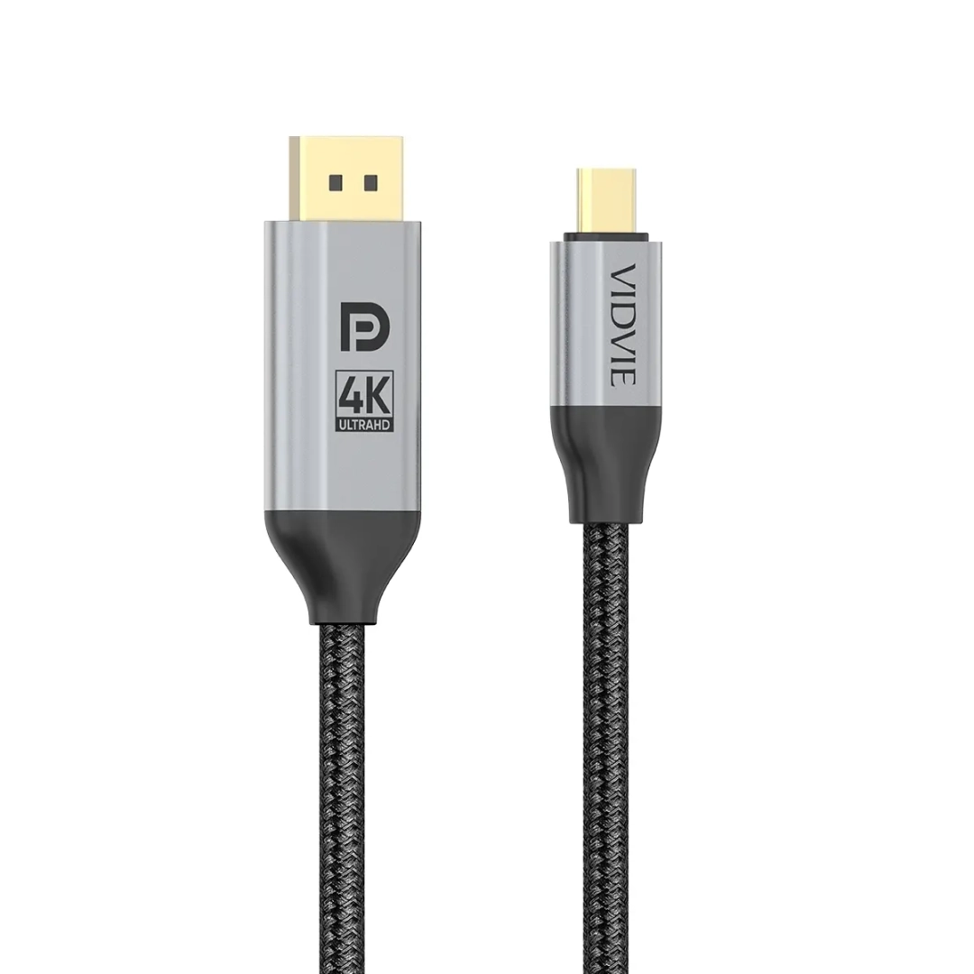 VIDVIE HD02 USB Type-C to DisplayPort Cable 4K 10Gbps thumbnail 2