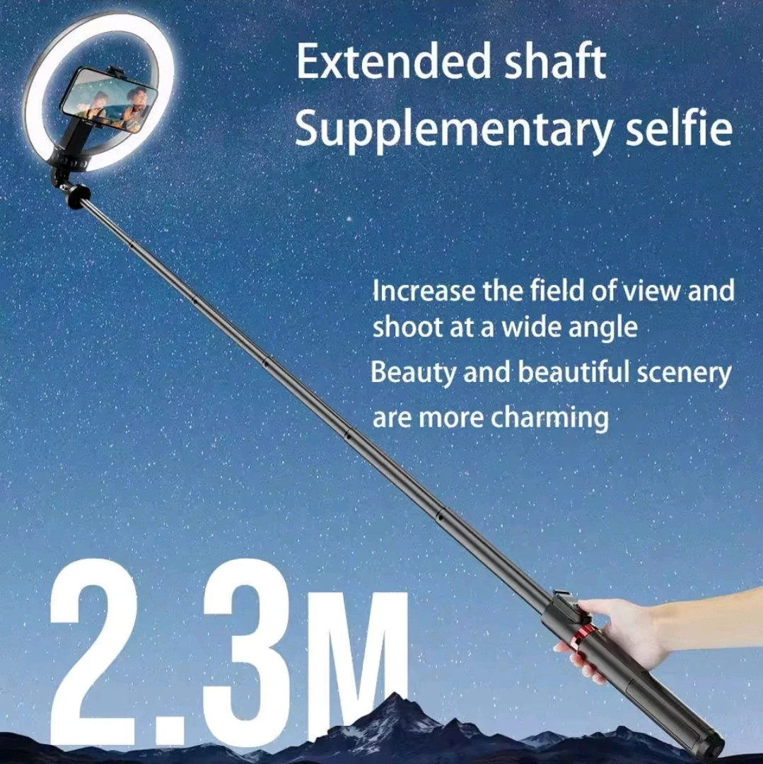 P225-Q Aluminum Ring Light Selfie Stick/Tripod thumbnail 3