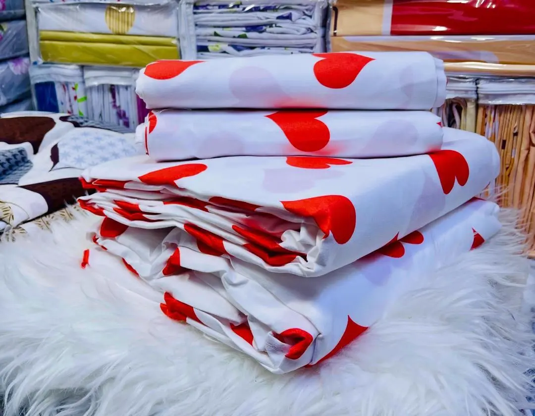 Shuka za Cotton (Size 8/8) - Set ya Shuka 2 na Foronya 4