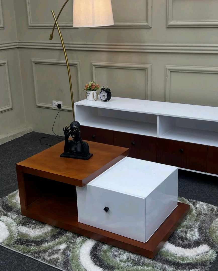 Modern Coffee Table and TV Showcase Set thumbnail 2