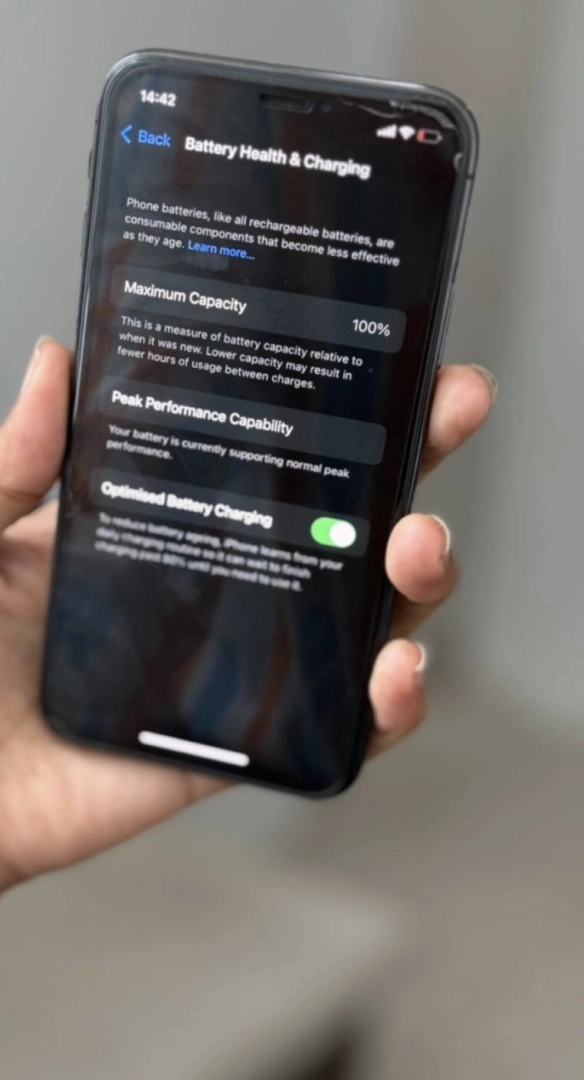 IPhone X 256GB Black 100% Battery Health thumbnail 5