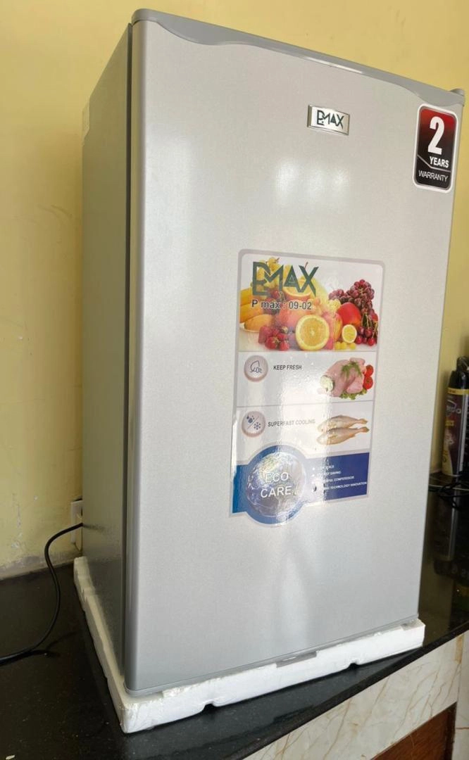 Pmax 90L Silver Mini-Fridge with 2-Year Warranty