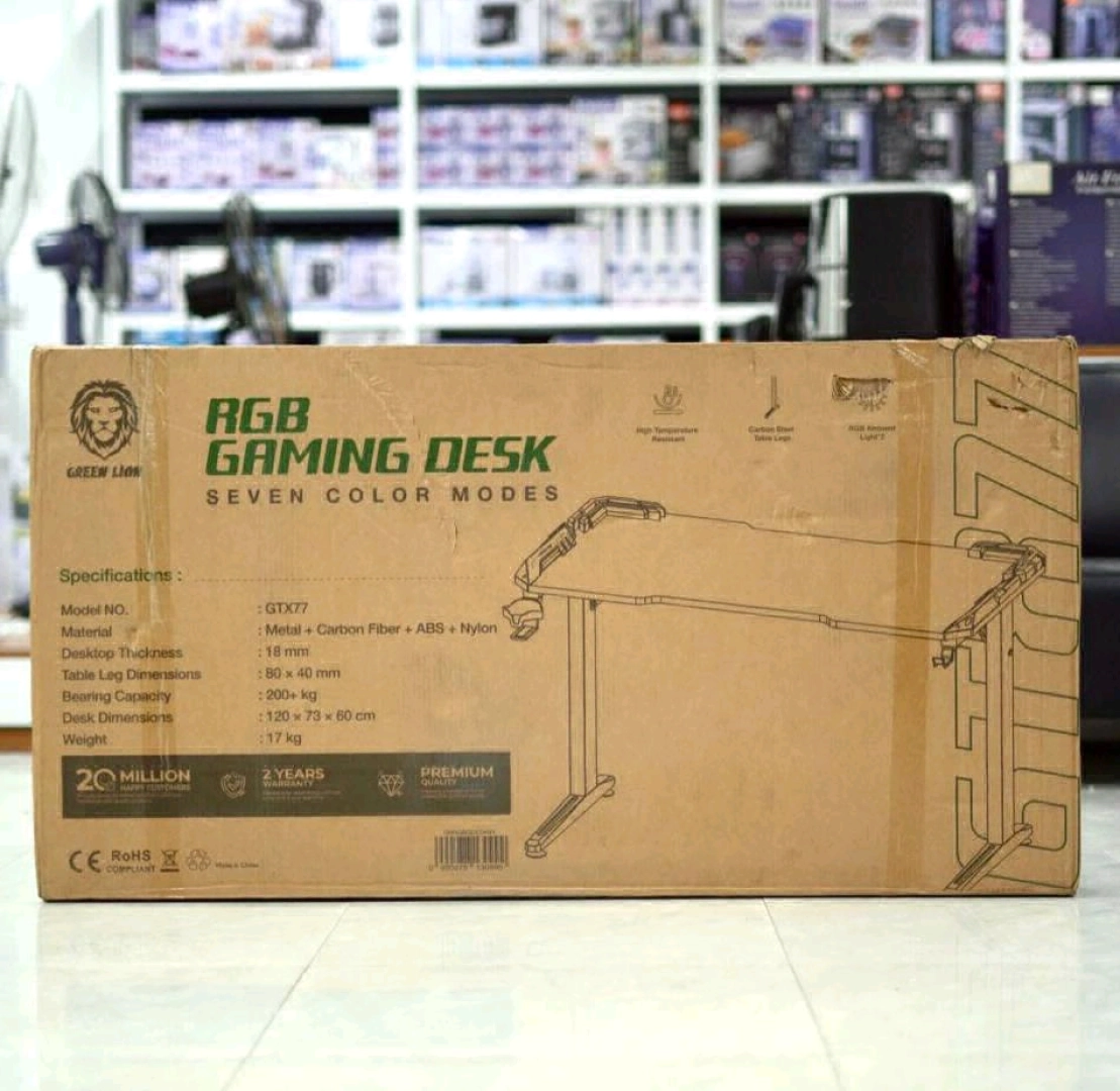 Green Lion RGB Gaming Desk GTX77