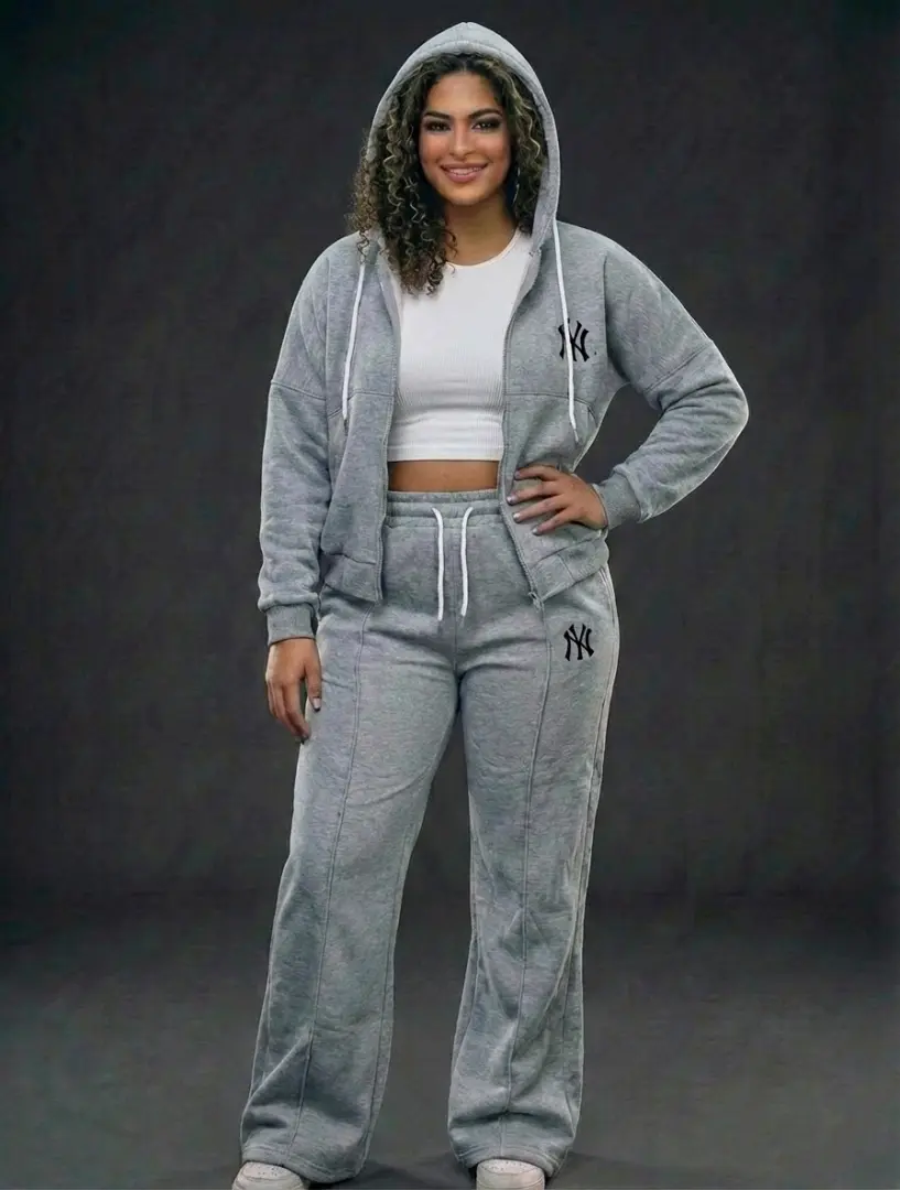 Three-Piece Red Tracksuit Set (NY Logo) thumbnail 2