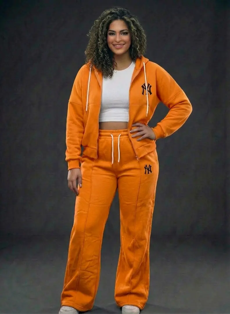 Three-Piece Red Tracksuit Set (NY Logo) thumbnail 3