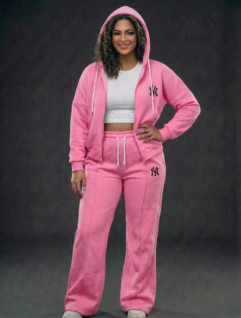 Three-Piece Red Tracksuit Set (NY Logo) thumbnail 5