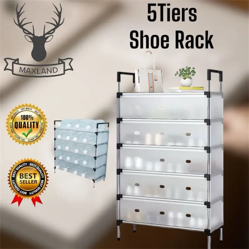 5 Layers Shoes Rack with Dust Proof Cover
