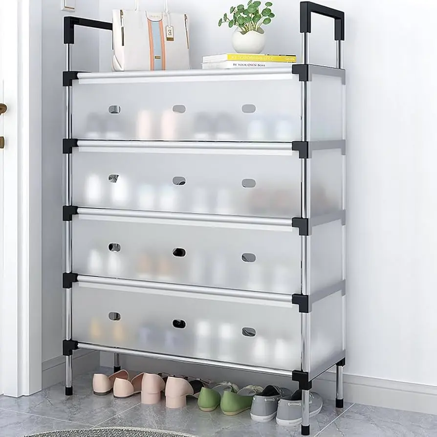 5 Layers Shoes Rack with Dust Proof Cover thumbnail 2