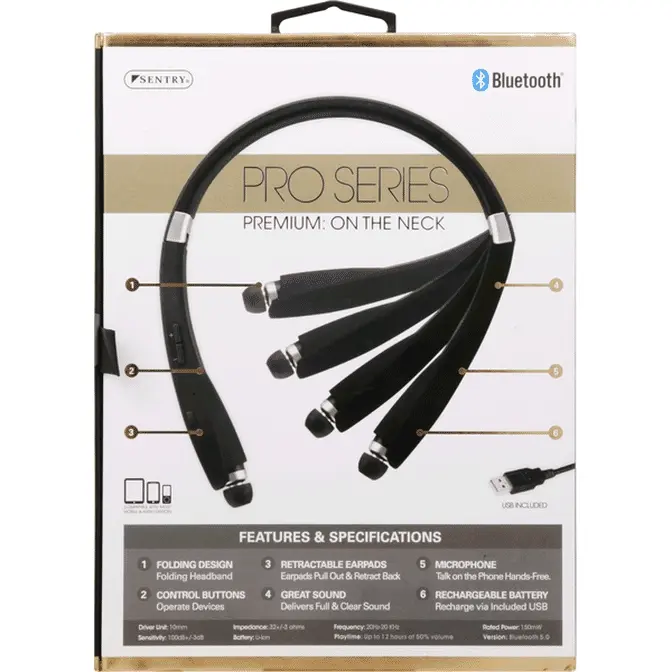 Sentry Wireless Neckband Headphones thumbnail 2