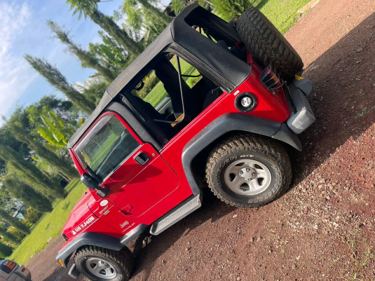 2004 Red Jeep Wrangler Manual for Sale