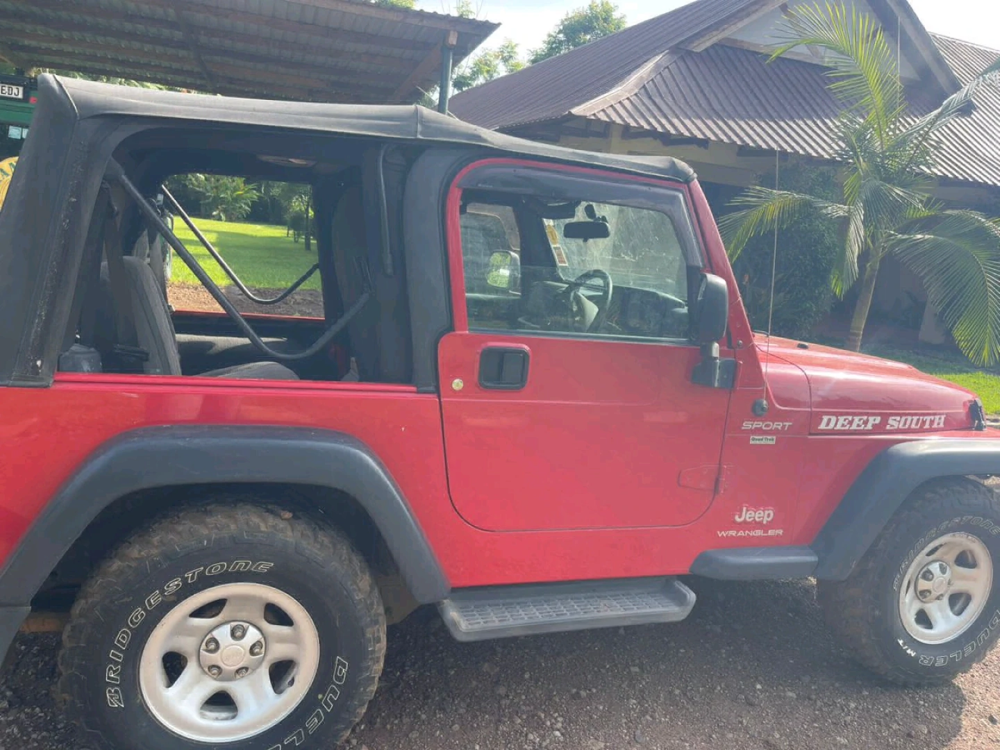 2004 Red Jeep Wrangler Manual for Sale thumbnail 3