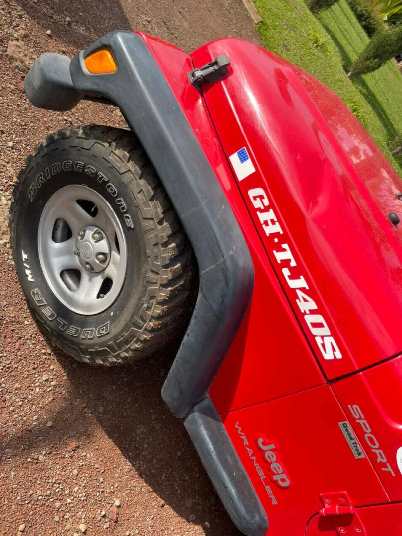 2004 Red Jeep Wrangler Manual for Sale thumbnail 4