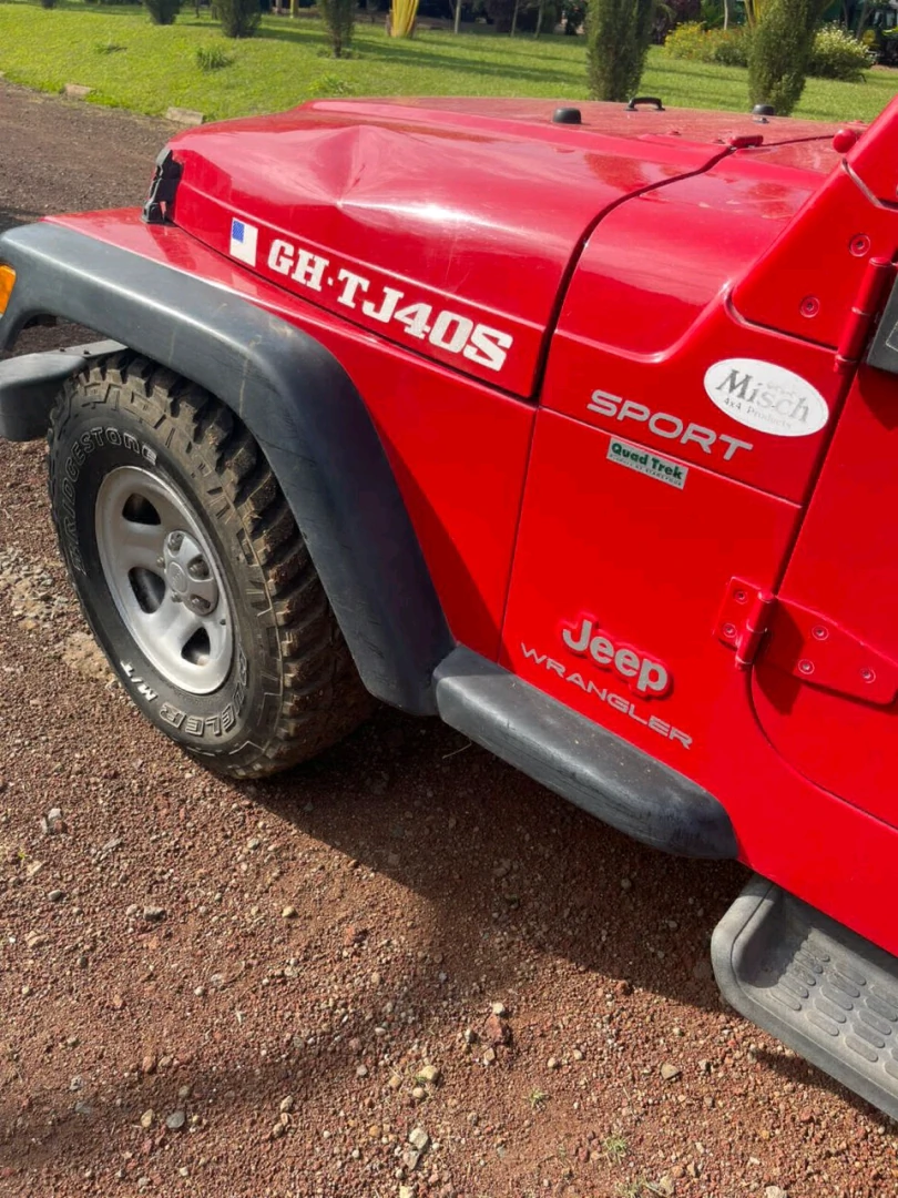 2004 Red Jeep Wrangler Manual for Sale thumbnail 9