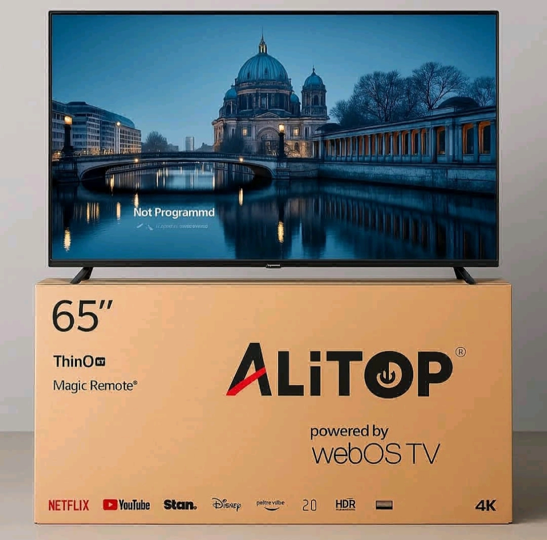 ALiTOP 65-inch 4K Smart TV with 1 Year Warranty