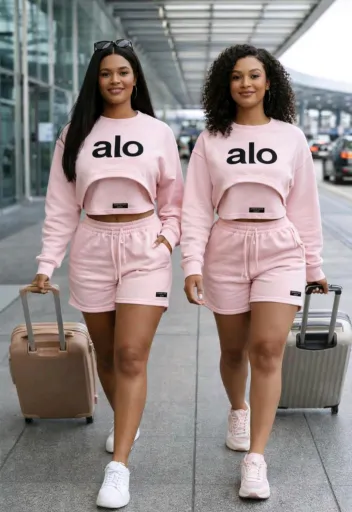 Alo Women's Short Tracksuit Set